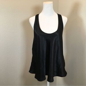 Victoria’s Secret The Lacie Cami Satin Racerback Tank Top Sleepwear Black Size M